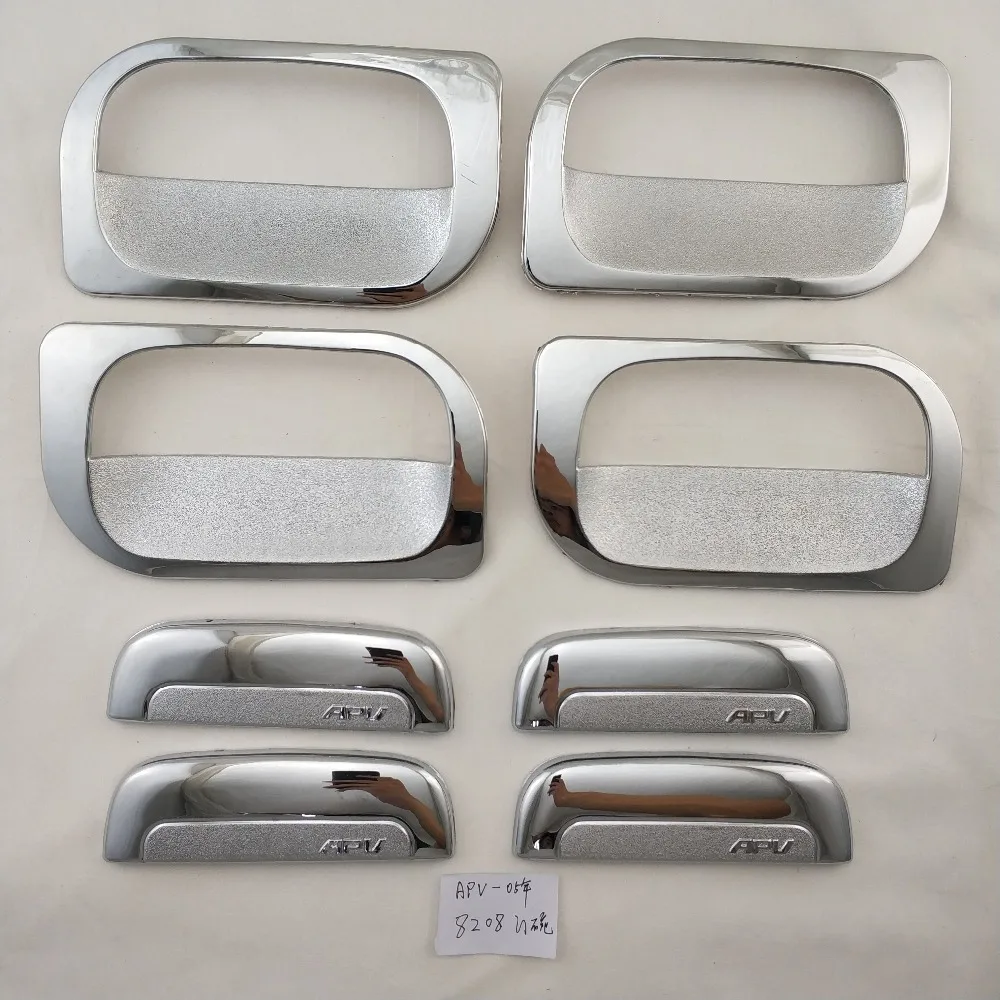 For Suzuki APV van Arena GX 2004-2012 Car The door handle bowl Covers ABS Chrome Accessories Stickers Car Styling 8pcs