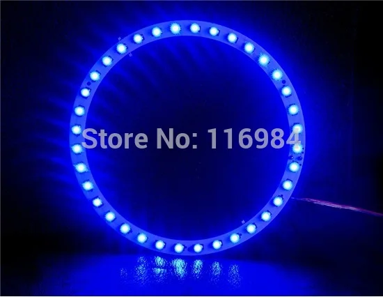 2 pezzi x bianco/blu/rosso/verde/giallo 120mm 3528 36 SMD Car Led Angel Eyes Halo Ring Light Car Light