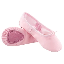 Women Kids Girl Boy Canvas Cotton Ballet Dance Yoga Gym Shoes Girls Adult Soft Sole Ballet Flat Slippers