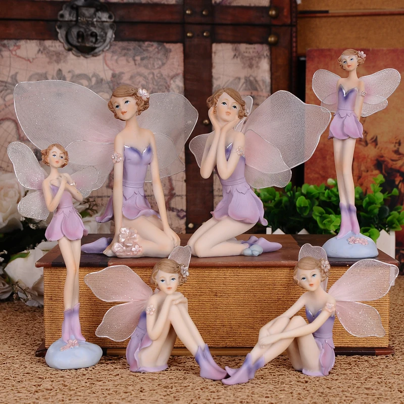 

Garden Fairy Figure Decoration Resin Nordic Garden Angel Outdoor Decor Fairy Figurines Statues Wedding decoration Birthday Gifts