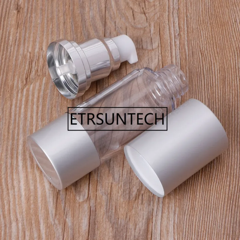 10/15/30/50/100ml Silber Gold High-grade Nachfüllbare Flaschen Tragbare Airless Pumpe dispenser Flasche Für Reise Lotion H0069 – Detail 6