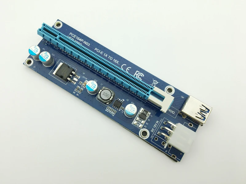 New Riser USB 3.0 Mini PCI-E to PCIe PCI-E PCI Express 1x to 16x Riser Card Raiser SATA 6Pin Power for BTC Antminer Miner Mining