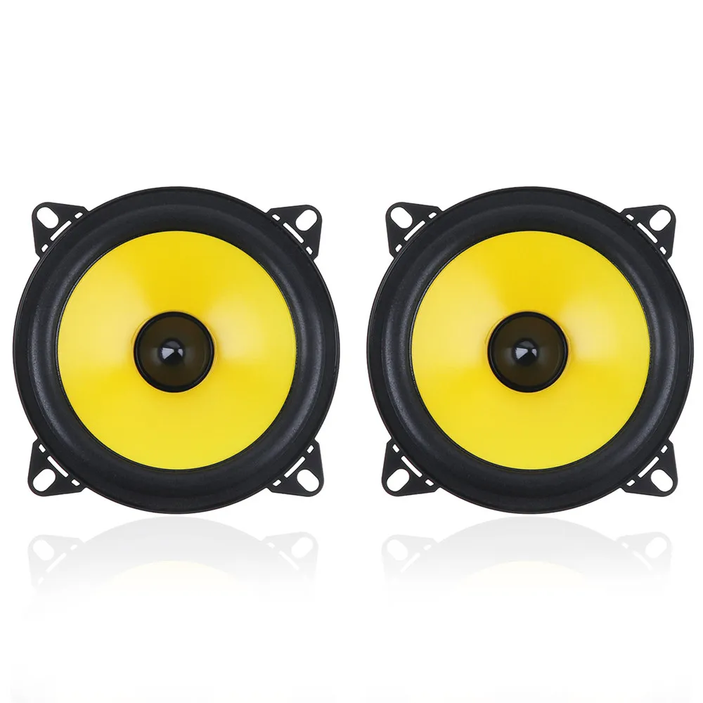 2pcs 4 inch 60W 88dB 2-Way Full Range Frequency Car Audio Stereo Coaxial Speaker Car Speaker Automobile Loudspeaker