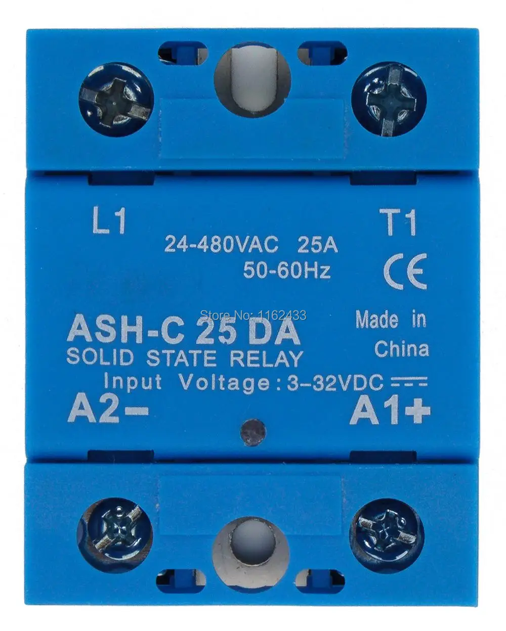 ASH-C-25DA single phase DC to AC 25A 24-480VAC solid state relay 25DA SSR