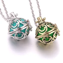 New Bronze Aromatherapy lockets Aroma Diffuser Essential Oils Diffuser Perfume Pendant Necklace vintage fashion Jewelry