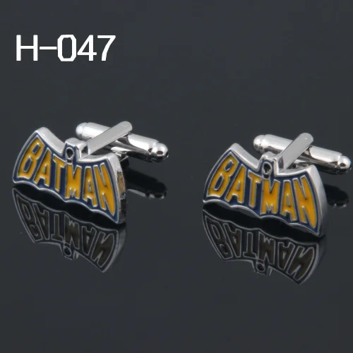 

Men's accessories FREE SHIPPING:High Quality Cufflinks For Men Superhero 2017Cuff Links Wholesales H-047