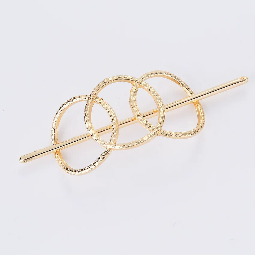 12pcs/lot outlet fashion hair accessories in Europe and the minimalist hollow geometry more hair round metal dish hair clip