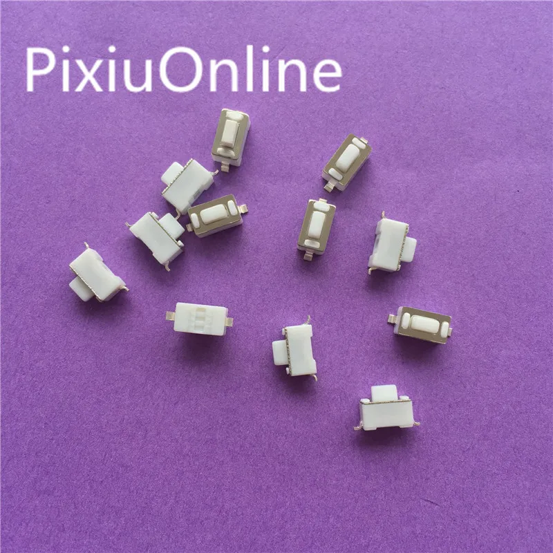 50PCS YT2030  3*6*5 5.0H white touch switch SMD button 3 * 6 * 5mm feet Mini micro switch a little press 2 two feet pin