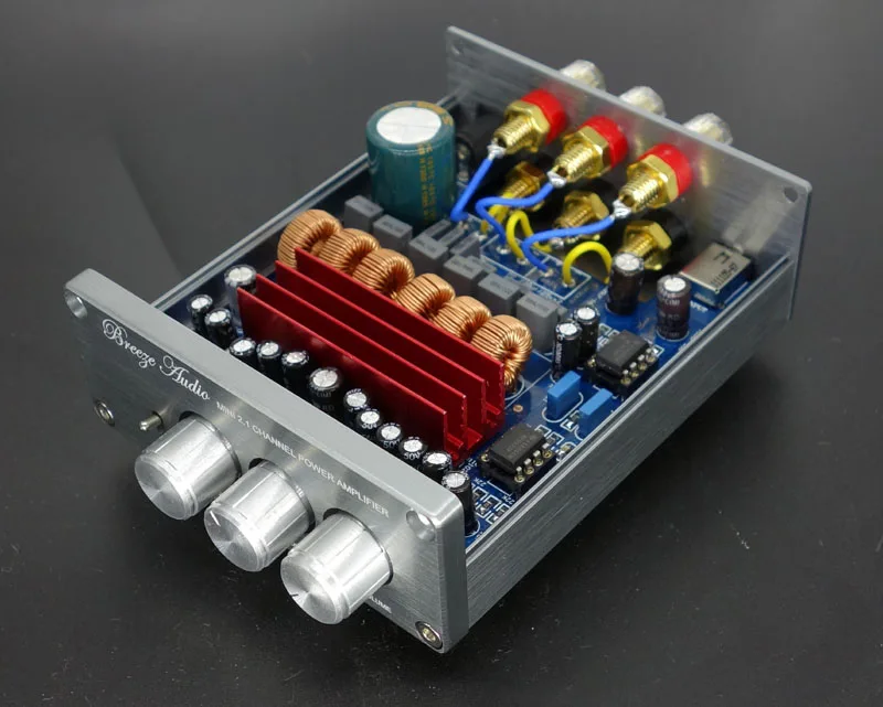 

DC12-24V TPA3116D2 2.1 channel mini HIFI Digital amplifier , Op amp NE5532 / Over LM1875 DP1