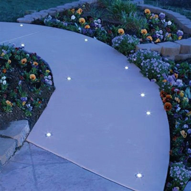 IP67 Wodoodporny ogród LED Deck Spot Light Niskie napięcie 12V Aluminiowe wpuszczane lampy podłogowe do oświetlenia ogrodowego Patio Pathway