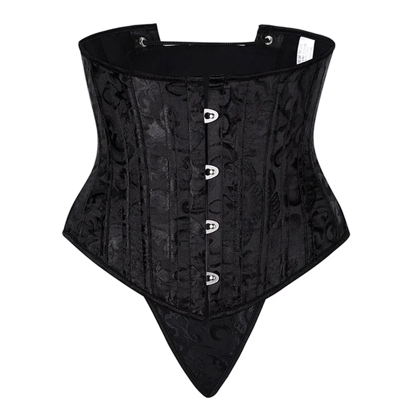 

28 Sprial Steel Boned Corset Bustier Black Shapewear Waist Cincher Slim Control Body Shaper Waist Trainer Underbust Corset Sexy