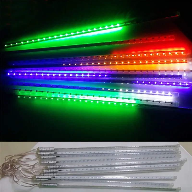 30cm 144 LED/ 50cm 240LED Light Meteor Shower Falling Rain Drop Snow Fall Xmas String Lights,Outdoor tree ,8tubes/set