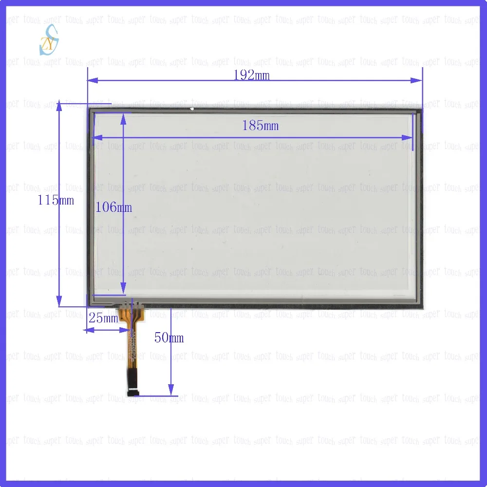 

ZhiYuSun 192mm*115mm KDT-6929 8inch Touch Screen glass resistive USB touch panel overlay kit 192*115 TOUCH SCREEN