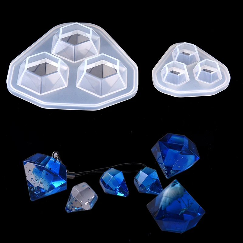 1Pcs Pendant Craft DIY Transparent UV Resin Liquid Silicone Combination Molds For DIY Making Finding Accessories 2 Size