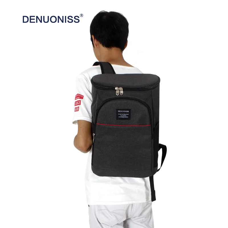 DENUONISS-Bolsa de almuerzo Lancheira Para hombre, bolso térmico de estilo marmilla, Bolsa térmica