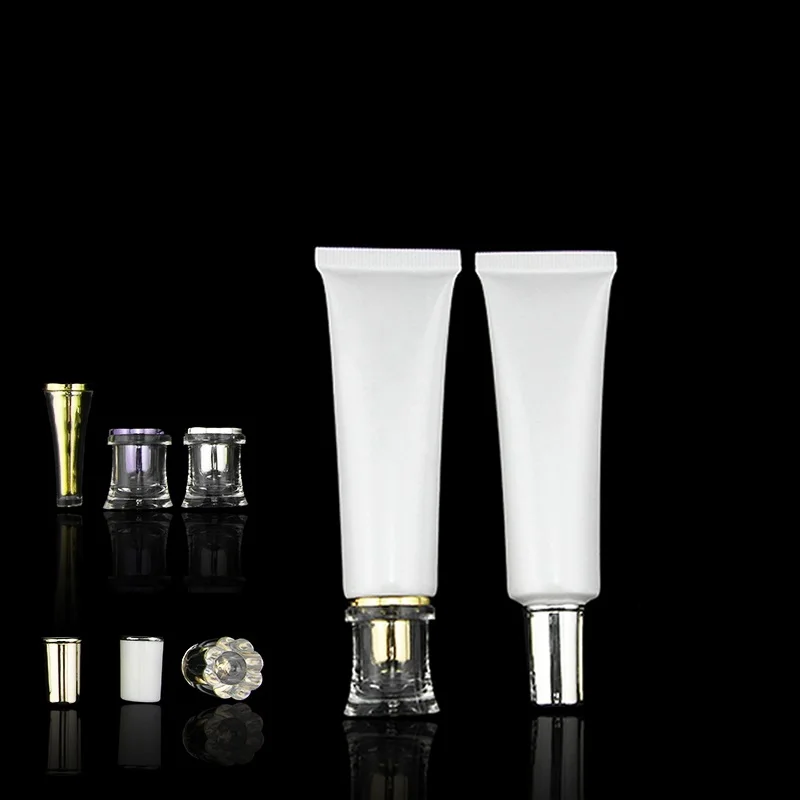 

Empty 30G 30ML Cosmetic Soft Tube White Skin Care Refillable Makeup Packaging Eye Cream Essence Plastic Squeeze Bottle