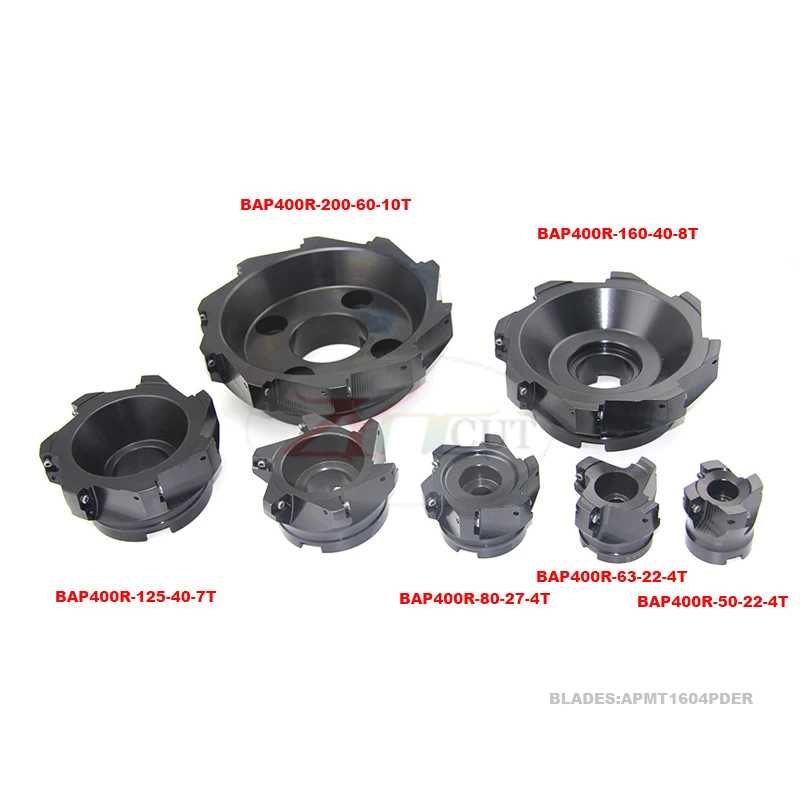 BAP400R-50/63/80/125/160/200 مللي متر 90 درجة طائرة قاطعة المطحنة لوحة ل APMT1604 CNC الخام النهاية القاطع رئيس لأدوات الآلات