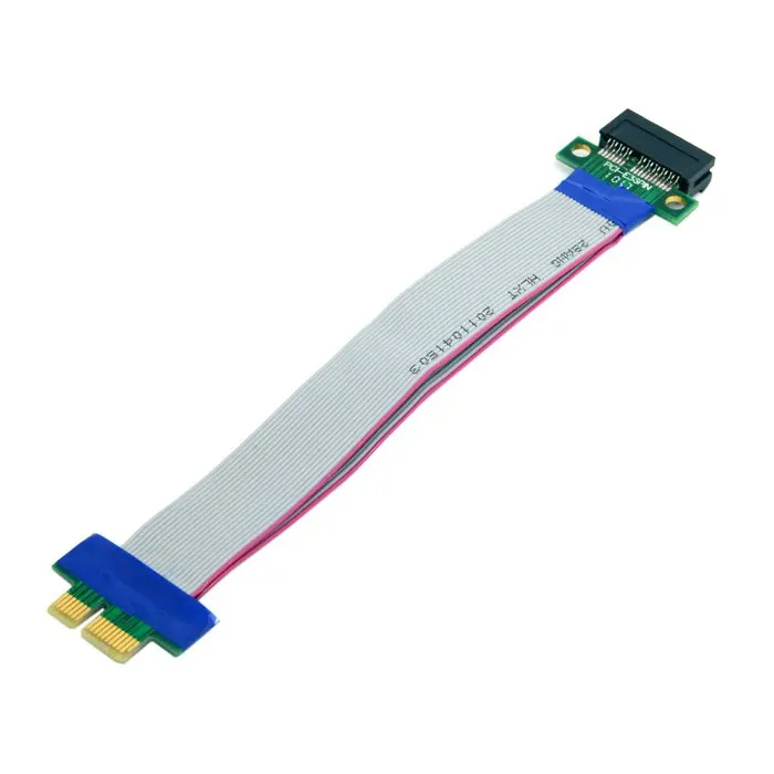 Riser PCI-E pci Express 1X X1, ranura Riser, tarjeta extensora, cinta de extensión, Cable de reubicación flexible, 20cm