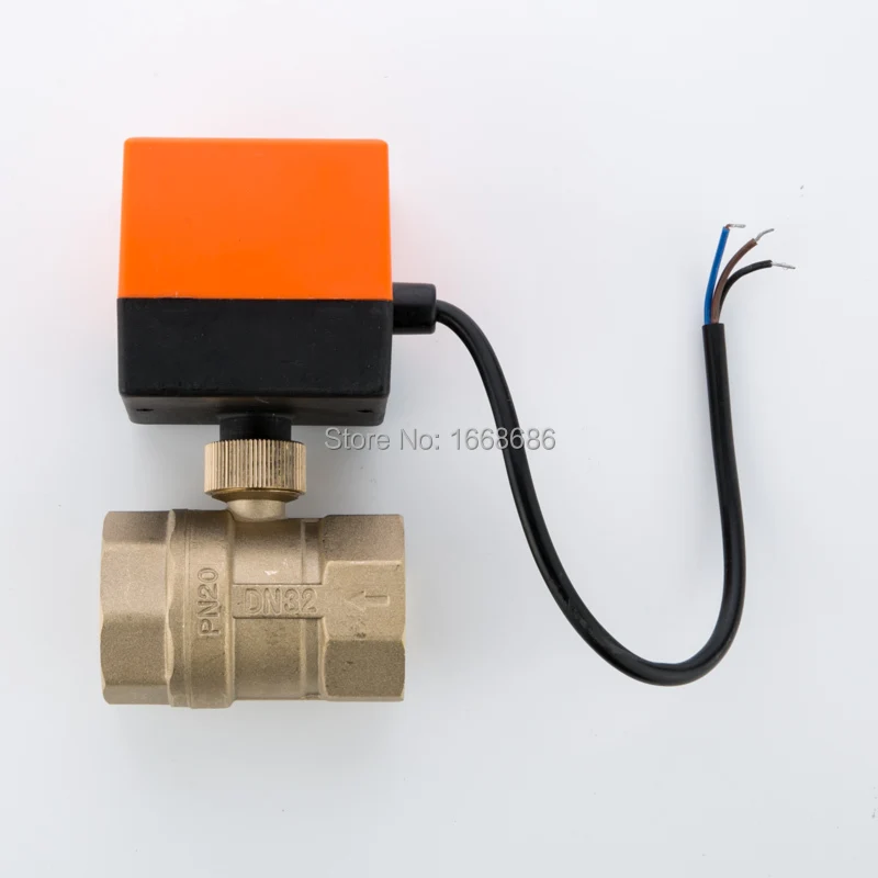 

DN32(G1.2") electric actuator valve ,AC220V Electric Ball Valve, Brass Motorized Ball Valve ,Switch type electric two-way valves