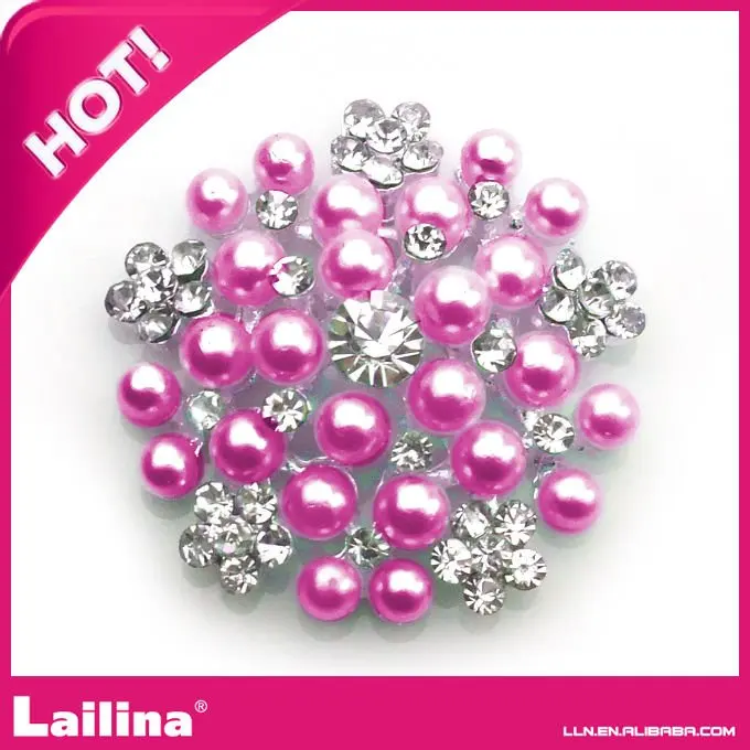 

Wholesale Pearl And Rhinestone Buttons For Decoration