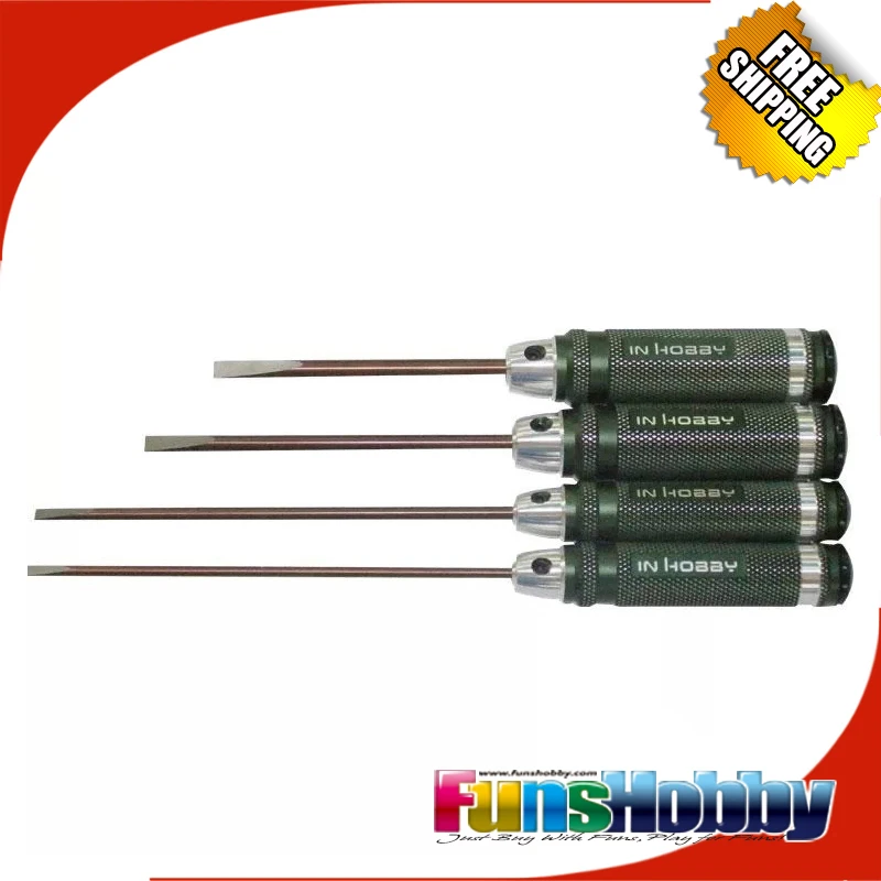 IN Hobby Flat Head Screwdriver 3.0mm 4.0mm 5.0mm 5.8mm High Precision Hand Tools for RC Model Cars Helicopter Boat