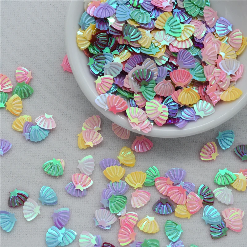 2000 Stuks (50G) 6*8mm Kleine Shell AB Kleuren Losse PVC Pailletten voor Ambachten Naaien DIY Dans jurk Kleding Accessoires