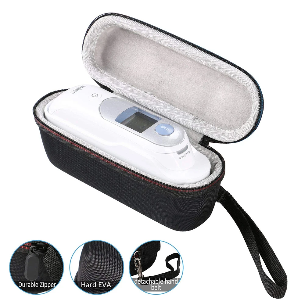 Thermometer Pouch Case for Braun Thermoscan 7 IRT6520 Thermometer EVA Hard Handle Cover Travel Protective Storage Carrying Bag