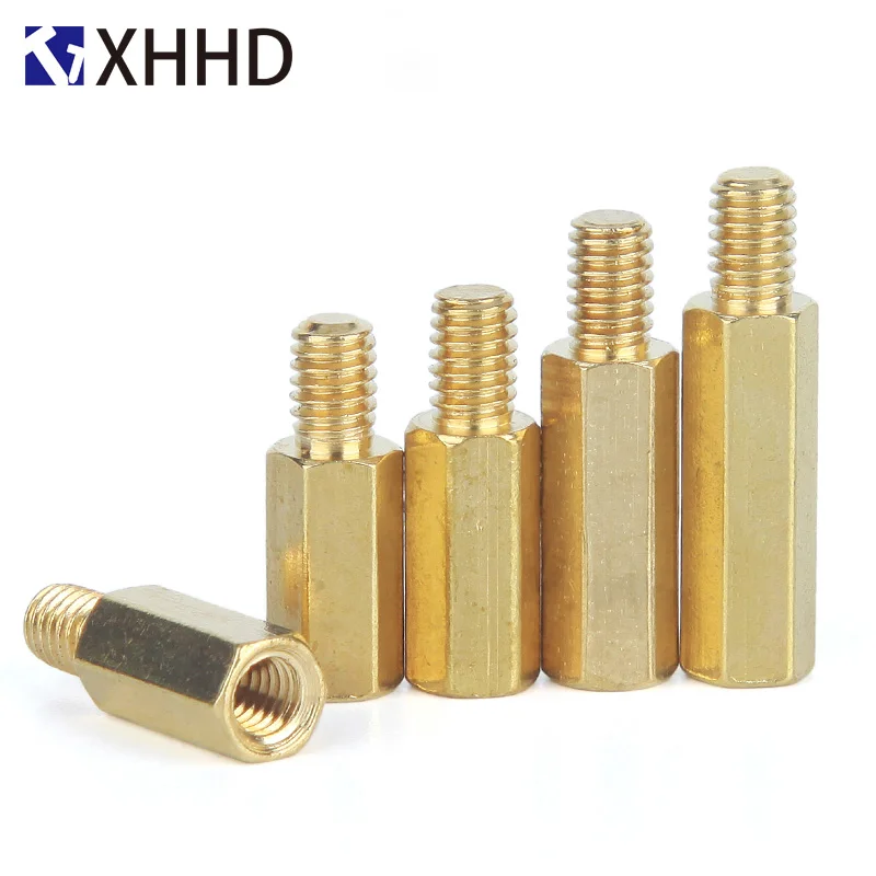 M3 3/4/5/6mm Single Head Hex Brass Standoff Threaded Pillar For PCB Computer  Motherboard Stand Off Racks Spacer Screw STANDOFF