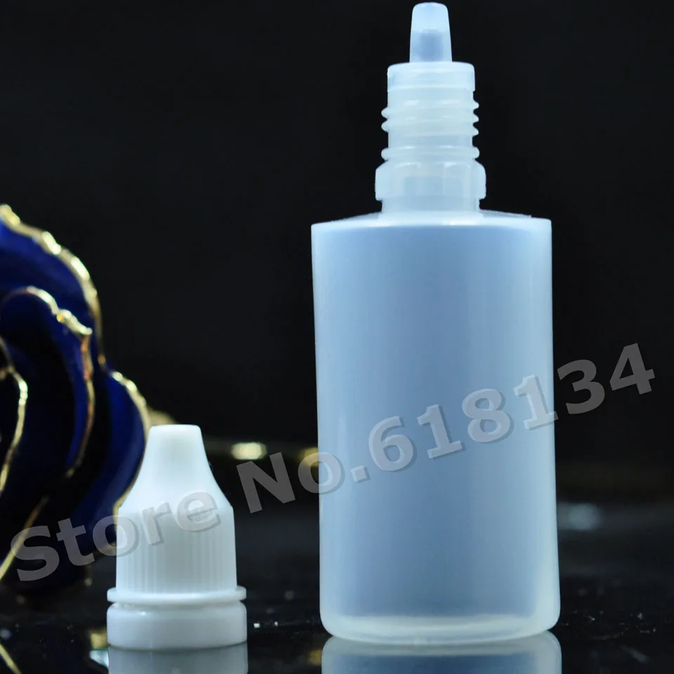 800pcs  50ml  plastic PE squeezed dropper bottle with tamper evident lid for liquid oils