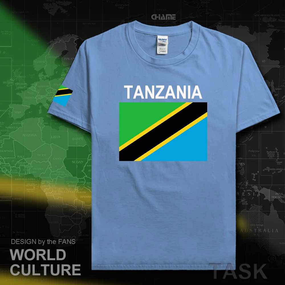 Tanzania Tanzanian mens t shirts 2017 jersey nation team 100% cotton t-shirt gyms clothing top tees country sporting TZA Swahili