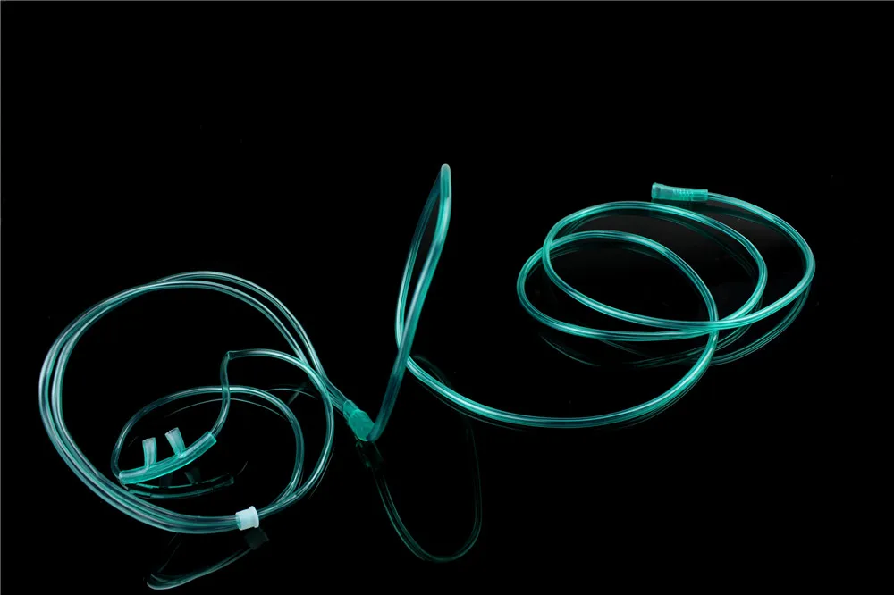 

10 шт., подлинная кислородная трубка, двойная носовая пробка, назальная кислородная трубка, бытовая жирная удлиненная назальная канюля 1,8 м, трубка кислородной машины