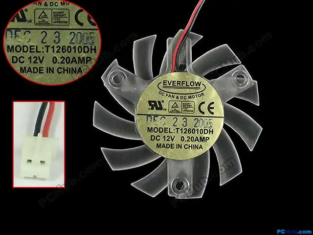 Everflow T126010DH Server Cooling Fan DC 12V 0.20AMP 80X80X15mm