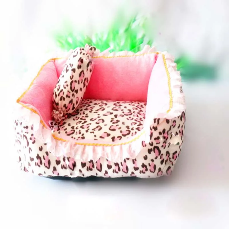 Autumn Winter Pink Warm Soft Princess Small Medium Pet Dog Bed Mats Pad Sleeping Bag House Pillow Puppy Cushion Kennel Sofa