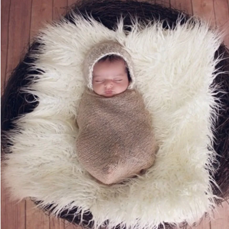 

Newborn Photography Props Faux Fur Blanket Baby Photography Props Newborn Photography Fur Mongolian Faux Fur Blanket