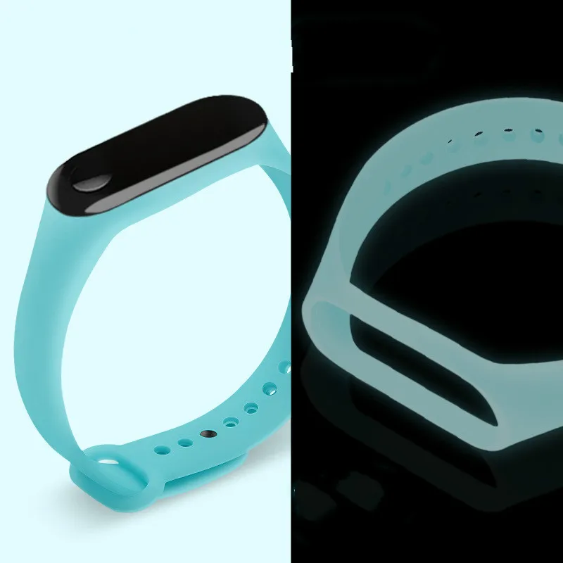 Yeni aydınlık silikon Mi band 3 kayış pulsera ayarlanabilir renkli bilek kayışı değiştirme için xiaomi mi 3 akıllı bilezikler band