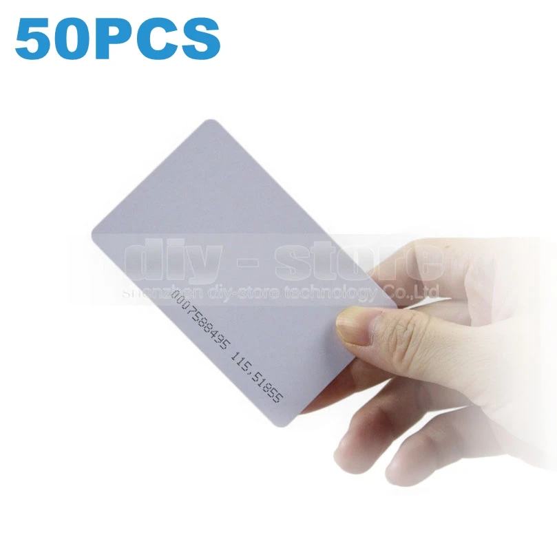 DIYSECUR 10PCS/50pcs/100PCS 125Khz RFID Proximity ID Cards for Access Control Time Clock Use