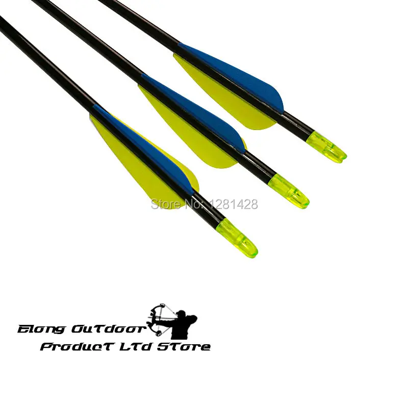 

Wholesale 100Pcs Rolled Fiberglass Arrows 30" OD7.5mm 3" Plastic Vane 100 Grain Field Points Archery Bow Outdoor