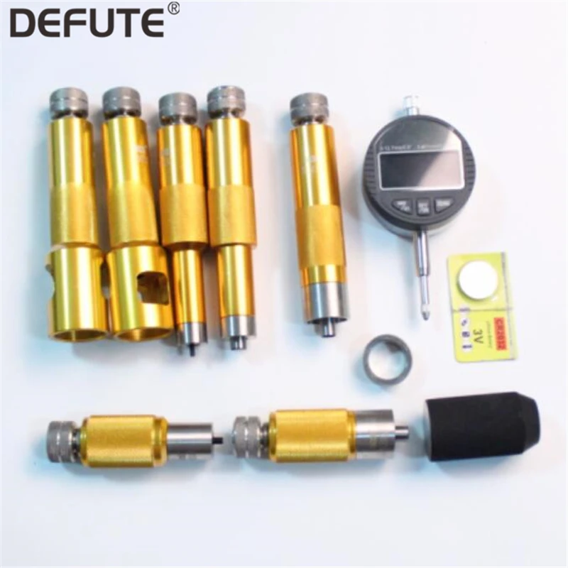 

Common Rail Injector Solenoid Valve Gap Adjustment Washer Shims Armature Lift Measuring Repair Tool Kits