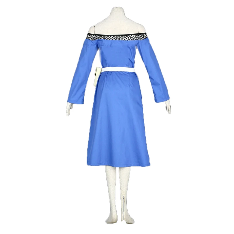 Terumi Mei Mizukage cosplay blue dress costume set 11