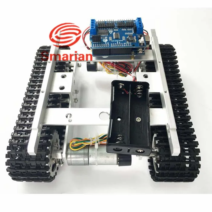 

Official smarian Compatible Arduino WiFi Controller Kit Android iOS iphone APP Metal T100 Crawler Tank Chassis Diy RC Toy