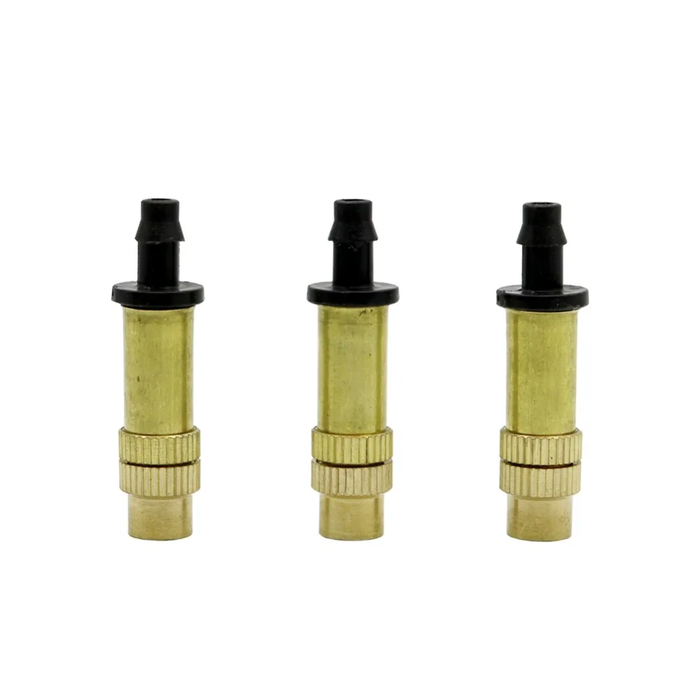 

4/7mm Hose Interface Copper Atomization Fog Cooling Nozzles Garden Watering Irrigation Systems Atomized Micro-sprinklers 200 Pcs