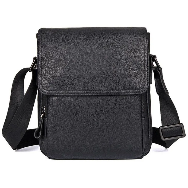 Imagem -02 - Couro Genuíno Bolsa de Ombro dos Homens Mensageiro Bolsa de Qualidade Superior Casual Crossbody Design Simples Bolsa Presente Bolsas de Ombro 100