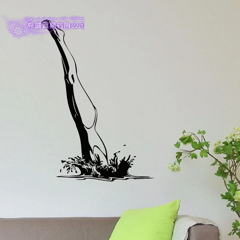 

Diving Swimming Wall Sticker Vinyl Swim Wall Decals Pegatina Decor Mural Home Decoration Sticker Swimmer Car Decal