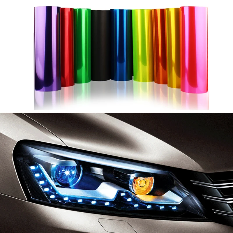 Car Headlight Sticker Tail Light Sticker Car Protective Film 30cm*20M Headlamp Film Vinyl Sticker