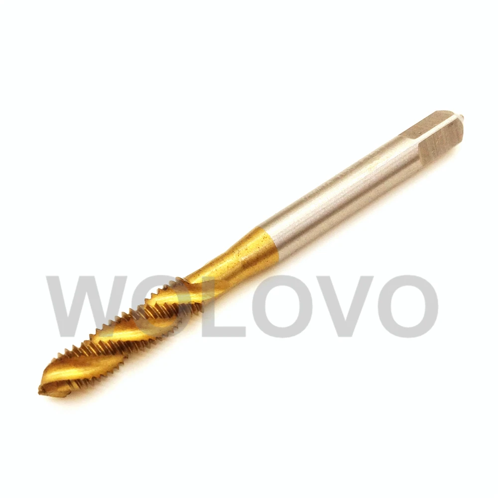 

HSS Machine M6 6MM*1MM Spiral Screw Thread Metric Plug Tap Drill Ti Coated