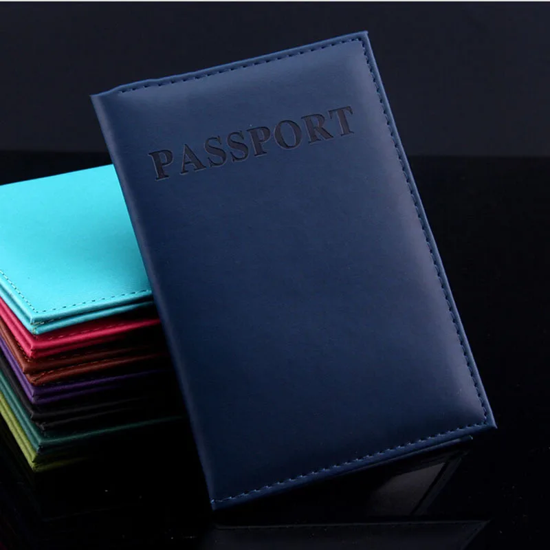 2017 Artificial Leather Passport Holder Couple Models Women's Travel Passport Cover Unisex Card Case Man Card Holder 1PCS