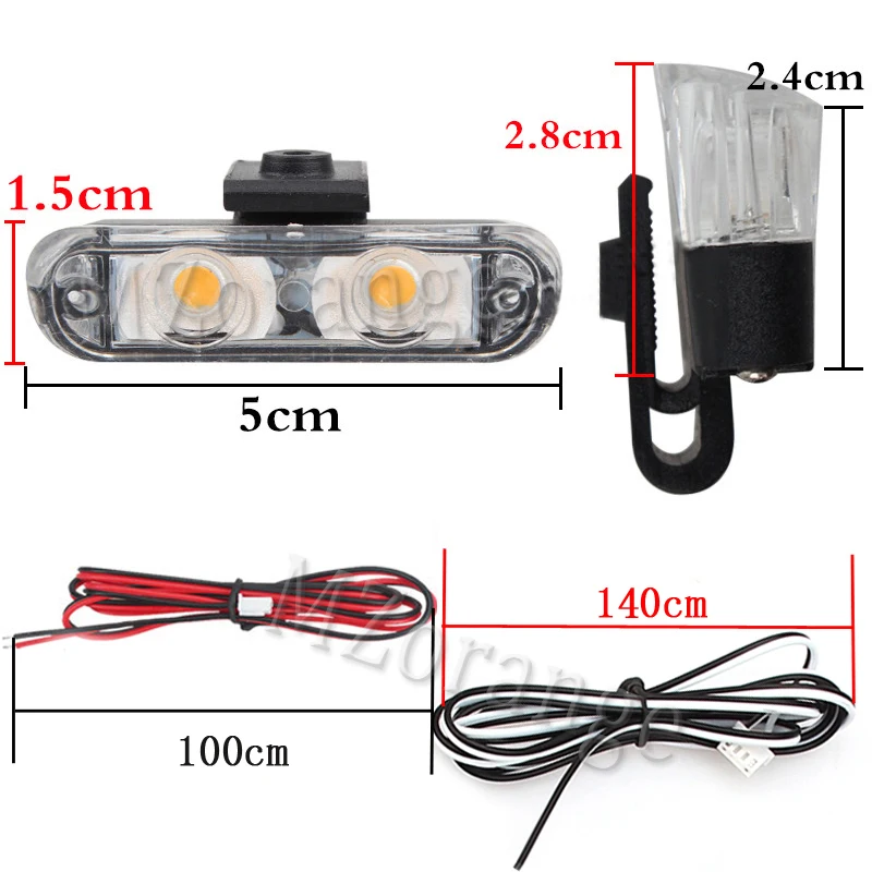 LED Fso Police Lights Strobe Flash Lamp Emergency Warning Strobe Flasher High Brightness Car Accessories