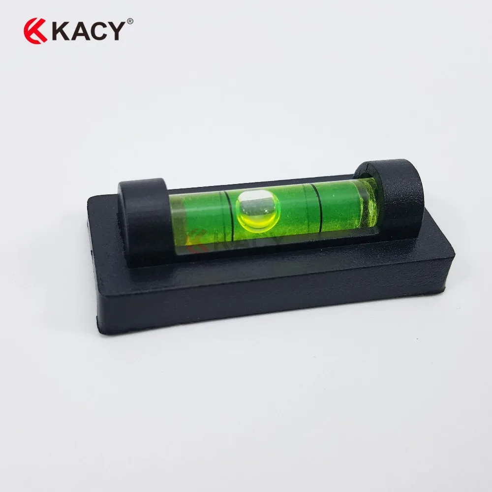 Kacy 50ピース送料無料ミニギフトスピリットレベル-黒ベース、1バブルレベルを示している