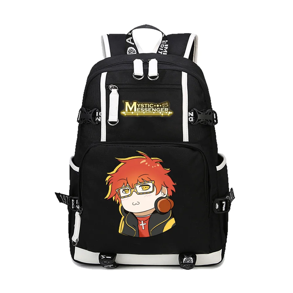 Game Mystic Messenger Backpack Cartoon School Bag Teenage Girls Boys Backpack Womens Mens Travel Bag Knapsack