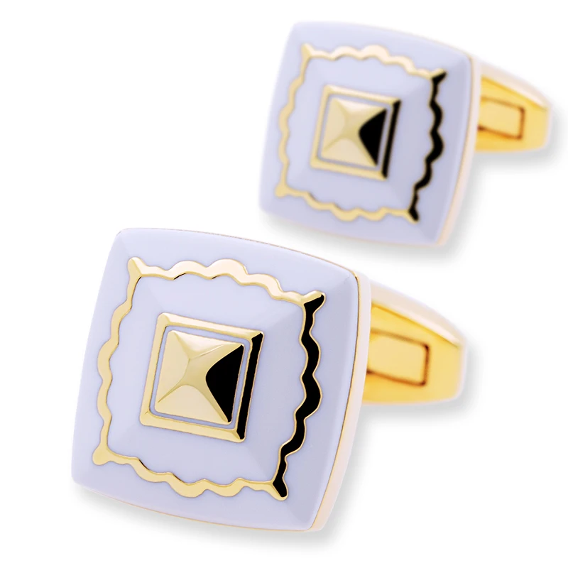 KFLK jewelry Fashion French shirt cufflink for mens Brand Cuff link Button High Quality Gold-color Wedding Groom guests